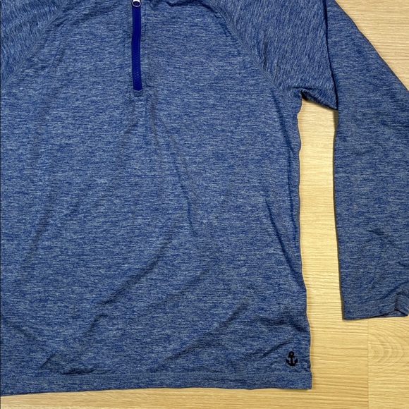 Crewcuts Boy’s Heathered Blue 1/4 Zip-Up Active Casual Long Sleeve Top XL 12/14 - Picture 4 of 5